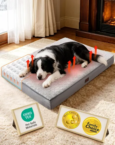 Vista 12 de OhGeni Cama ortopédica para perros pequeños, espuma viscoelástica 01-gris