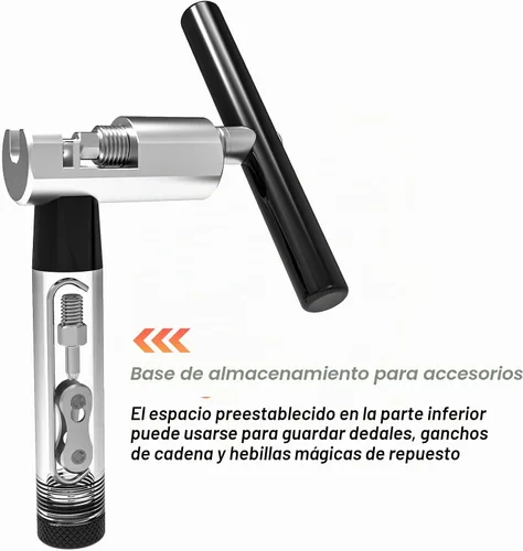 Vista 5 de Herramienta de cadena de bicicleta, interruptor de cadena para cadenas de bicicleta de 6 a 12 velocidades Bike chain breaker with spare pin, chain