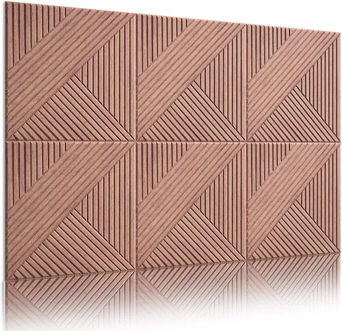 Vista 31 de Paneles acústicos decorativos, paquete de 8 paneles de arte de pared grandes absorbentes de sonido de 48 x 32 pulgadas, paneles de espuma