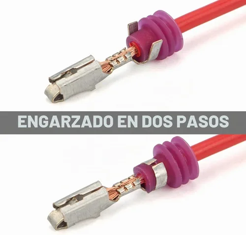 Vista 6 de iCrimp Weather-Pack/Metri-Pack Herramienta de prensado, 20-14 AWG para terminales sellados y sin sellar Delphi Packard