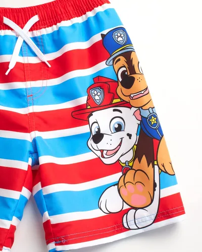 Vista 6 de Nickelodeon Paw Patrol - Traje de baño para niños Chase Marshall Rubble TMNT UPF 50+ - Pantalones cortos de natación para niños pequeños y niños