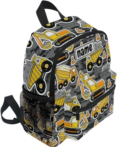 Vista 2 de Mochilas para niños, Excavadora Camión Coches, Mochilas Daypack