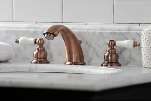 Vista 5 de Kingston Brass KB966PL Magellan grifo de baño generalizado, cobre antiguo