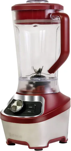 Vista 8 de Kenmore - Batidora eléctrica para batidos, trituradora de hielo y función de pulso, jarra de plástico Tritan resistente con 6 velocidades, Rojo