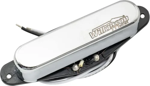 Vista 7 de Pastilla de puente Wilkinson WOVT de bajo Gauss Vintage Nashville cerámica para guitarra eléctrica estilo Tele, negra