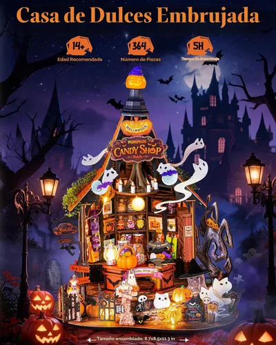 Vista 2 de Rolife Haunted House Kit de casa de muñecas en miniatura para adultos