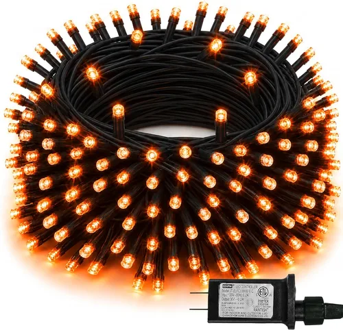 Vista 25 de Luces de Navidad, 1000 luces LED de 328 pies para árbol de Navidad enchufables con 8 modos, control remoto, tira de luces de Navidad impermeables
