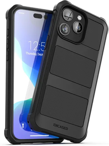 Vista 2 de Encased Falcon Armor - Funda diseñada para iPhone 15 Pro con funda de clip para cinturón, funda ultra protectora a prueba de golpes