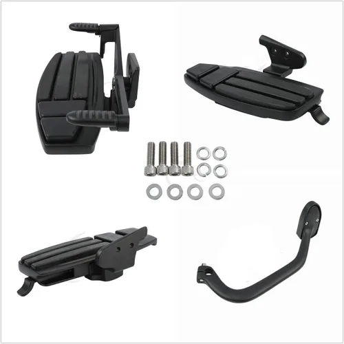 Vista 5 de TCT-MOTORPARTS Kit de pedal de palanca de freno del conductor negro mate para Honda Goldwing Gold Wing todos los modelos 2001-2017 GL1800