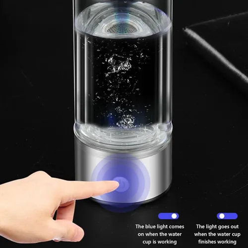 Vista 4 de Hydrogen Water Bottle Generator - 2024 New Upgrated Hydrogen Water Bottle with New Pem SPE Technology, Portable Rechargeable Hydrogen Water Machine