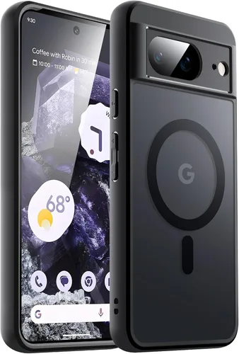 Vista 26 de JETech Funda magnética para Google Pixel 8 de 6.2 pulgadas 2023, compatible con MagSafe, translúcida mate trasera a prueba de golpes (Hazel)
