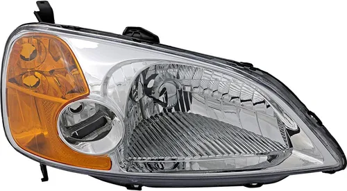 Vista 9 de Para Honda Civic Sedán Faros Lámparas Set 2001 2002 2003 Halógeno Conductor y Pasajero Lado