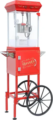 Vista 18 de Máquina comercial de palomitas de maíz con hervidor de 20 onzas, máquina de palomitas de maíz para encimera estilo teatro, acero inoxidable, control