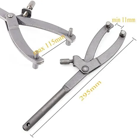 Vista 2 de Llave Inglesa Ajustable Herramienta de Cubo de Embrague de Volante Magneto, Herramienta de Extracción de Embrague de Ventilador para Accesorios