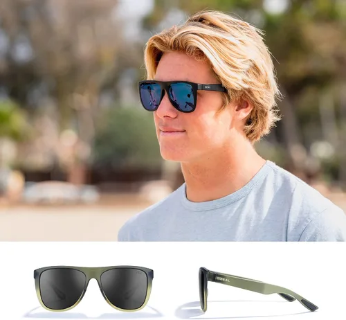 Vista 2 de Zeal Optics Gafas de sol Minturn Pilot, Verde olivagris oscuro polarizado