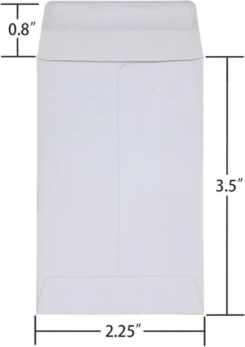 Vista 6 de Sobres autoadhesivos para monedas pequeñas, paquete de sobres de semillas de papel para guardar llaves, almacenamiento de llaves, piezas pequeñas 50