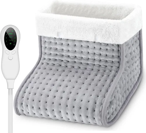 Vista 11 de CYFIE Calentador de pies debajo del escritorio, almohadilla térmica eléctrica para mujeres y hombres, calentadores de pies con 10 ajustes de calor
