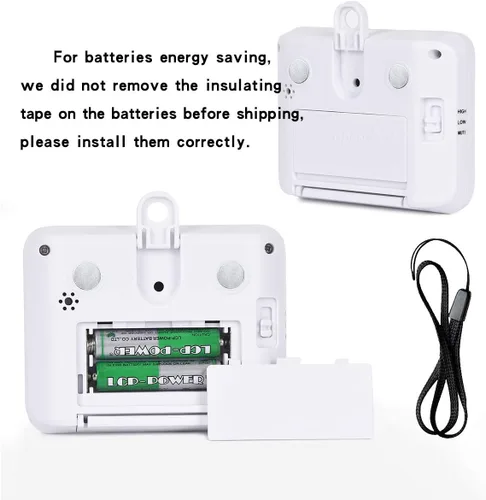 Vista 3 de XREXS Reloj digital de temporizador de cocina de 4 canales con pantalla LCD grande, 4 grupos de temporizador simultáneo de cuenta regresiva