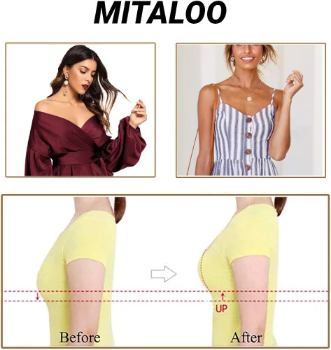Vista 7 de MITALOO Adhesive Bra Invisible Strapless Bra Push Up Backless Sticky Bra for Women