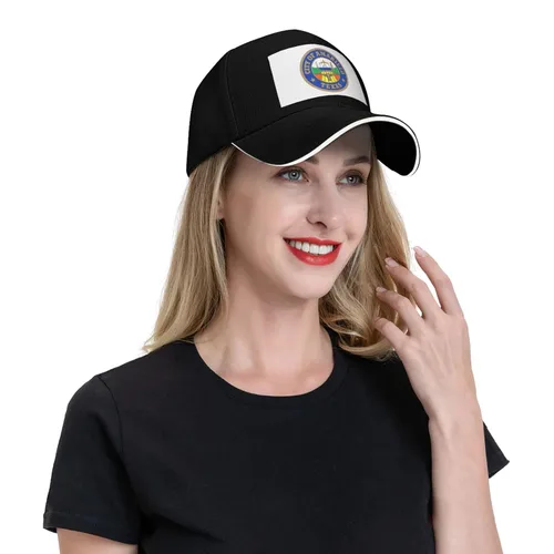 Vista 2 de Amarillo Texas Seal Baseball Cap for Men Women Hats Adjustable Outdoor Trucker Hat