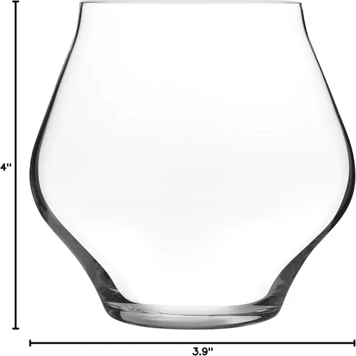 Vista 11 de Luigi Bormioli Supremo Pinot Noir - Juego de 2 copas de vino sin tallo, 15.25 onzas, transparentes