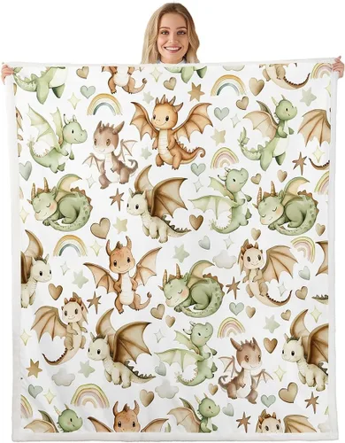 Vista 19 de Erosebridal - Mantas de bebé unisex para niños y niñas, mantas de guardería de animales de granja de minky 40x50, manta sherpa con diseño de tractor
