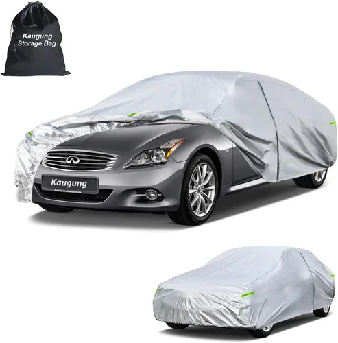 Vista 54 de Kaugung Funda para Coche de Ajuste Personalizado BMW Serie 3 E30 (1982-1994), 7 Capas Resistente al Viento Todo Clima Impermeable Cubierta Exterior