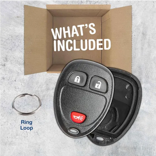 Vista 3 de keylessoption sólo el caso Keyless Entry Remote Key Fob Shell, Negro