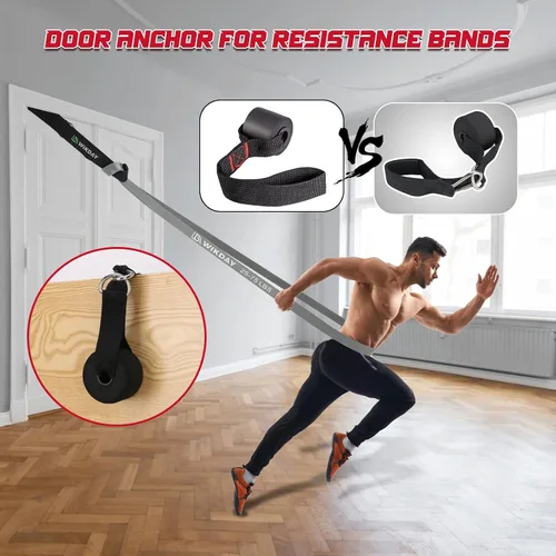 Vista 5 de WIKDAY Resistance Bands, Pull Up Bands, Workout Bands for Exercise, Thick Heavy Resistance Band Set with Door Anchor, Elastic Bands for Body