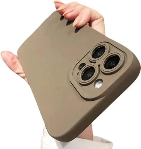 Vista 10 de Casechics Funda compatible con iPhone, silicona líquida mate [protección militar contra caídas] protección de lente de cámara, funda suave a prueba