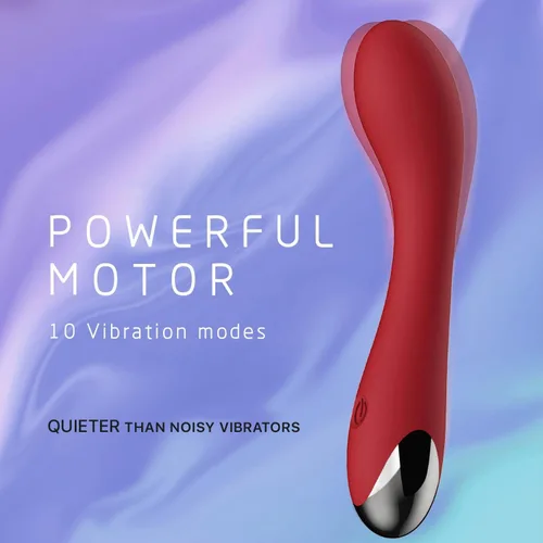 Vista 2 de Consolador vibrador de punto G para vagina, clítoris, placer anal con 10 modos de vibración, masajeador vibratorio silencioso, recargable