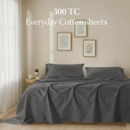 Vista 209 de Threadmill Juego de sábanas de algodón Twin Sábanas 100% algodón para cama tamaño Twin Juego de sábanas de satén jacquard damasco con bolsillo