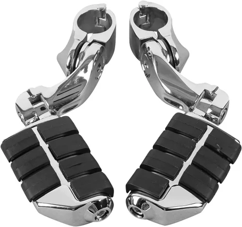 Vista 9 de XFMT - Estribos de color negro mate para motocicleta, 1.25 pulgadas, incluye kit de montaje