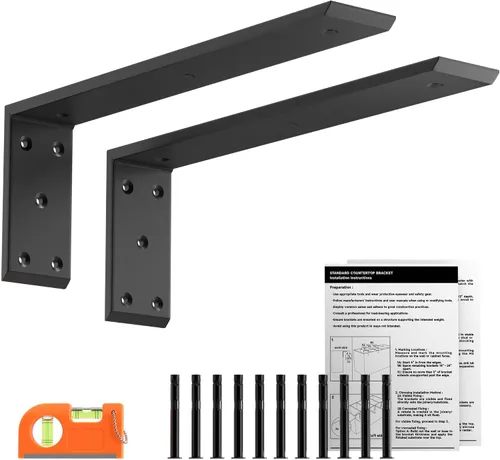 Vista 12 de Soportes de soporte de encimera de 20 pulgadas, paquete de 4, soportes Negro