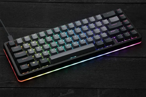 Vista 6 de Drop - Teclado mecánico de alto perfil ALT Teclado para juegos de 65% (67 teclas), interruptores hot-swap, macros programables, retroiluminación