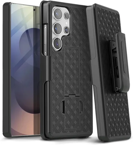 Vista 20 de MOTIVE Funda diseñada para Samsung Galaxy A14 5G con clip para cinturón, funda con clip para Samsung A14, funda protectora delgada y resistente a