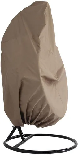 Vista 2 de Hamaca colgante para porche, silla de columpio para exteriores, cojín beige (beige)