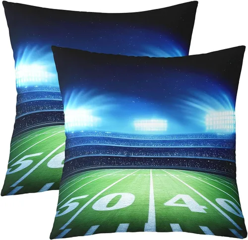 Vista 32 de Juego de 2 fundas de almohada de 16 x 16 pulgadas, fundas de almohada de vehículos de construcción suaves para sala de estar, dormitorio, equipos