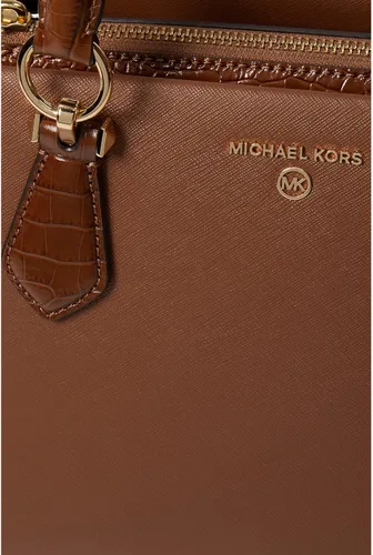 Vista 4 de Michael Kors Marilyn Medium Satchel Chestnut Talla única, Castaño