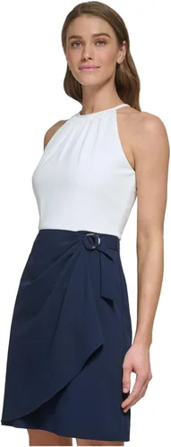 Vista 3 de DKNY Vestido recto sin mangas con cuello alto para mujer