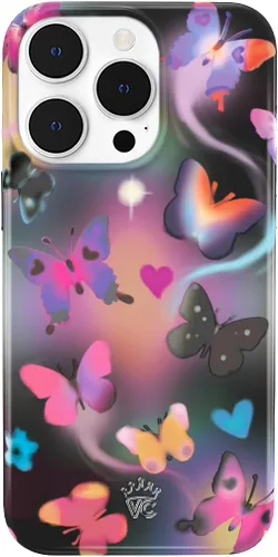 Vista 99 de VELVET CAVIAR Funda Butterfly para iPhone 14, compatible con MagSafe, probada en caídas de 10 pies, mariposas Aurora