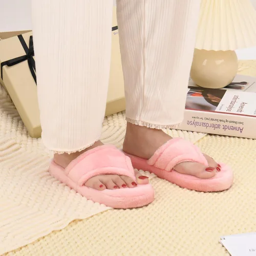 Vista 6 de Pantuflas de casa para mujer, con puntera abierta, con espuma viscoelástica, para mujer, pantuflas de casa para interiores y exteriores