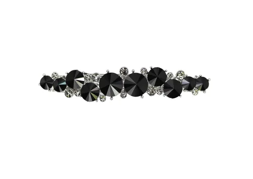 Vista 25 de Faship AB Premium Rhinestone Crystal Floral Pequeño Pasador De Pelo Clip