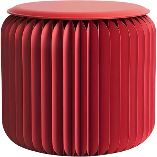Vista 14 de Taburete plegable - Muebles para el hogar de 12 pulgadas, capacidad de carga de 660 lb. Taburete de papel plegable - Diseño ecológico de papel kraft