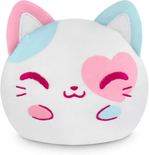 Vista 7 de TeeTurtle - Peluche reversible para el día de San Valentín, 4 pulgadas Gato
