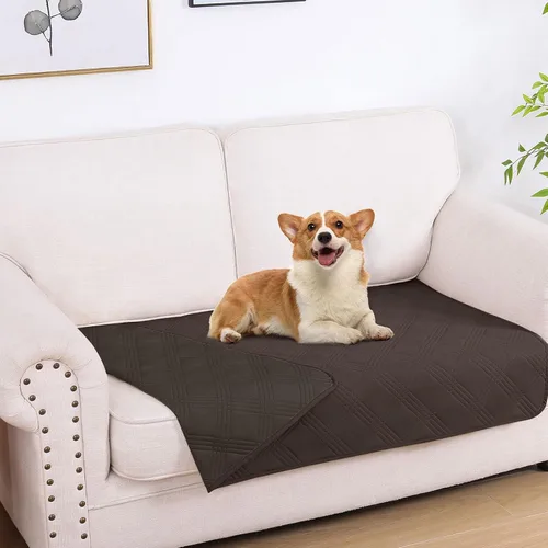 Vista 41 de hyha - Manta impermeable para cama de perro, mantas suaves para mascotas, funda impermeable para sofá para perros, fundas reversibles lavables