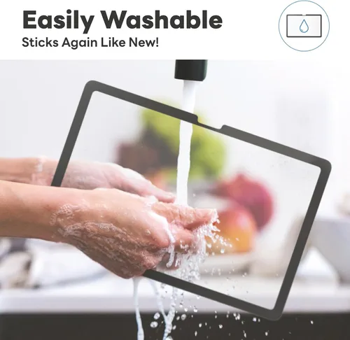 Vista 3 de Penoval Protector de pantalla desmontable Paperfeel para tableta Google Pixel 2023, Nano Tech reutilizable, fácil de instalar y quitar