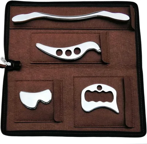 Vista 7 de Gua sha Tool Gua Sha, herramientas IASTM de acero inoxidable, herramienta de masaje gua sha, herramienta de movilización de tejidos suaves, terapia