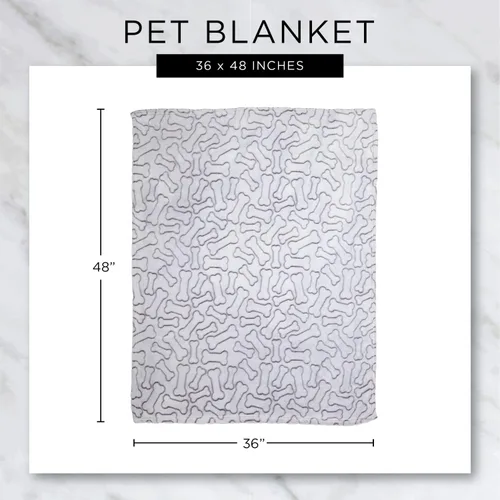 Vista 6 de Bone Dry Colección de huesos en relieve, manta para mascotas, 36x48, negro