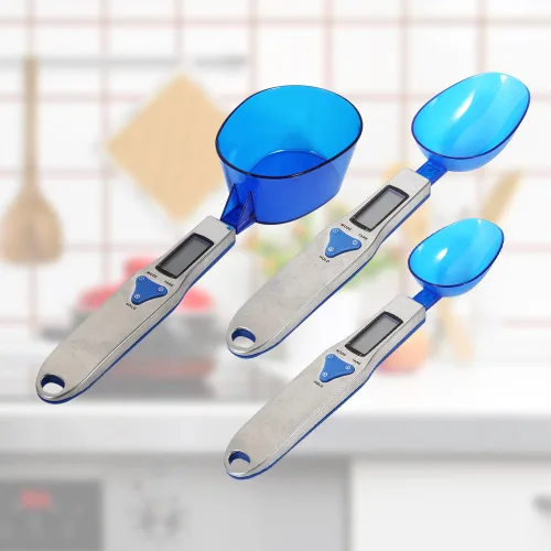 Vista 6 de Báscula digital para cocina, báscula electrónica de cuchara digital precisa, para cocina, laboratorio, industria, peso 500/0.00 oz, herramienta